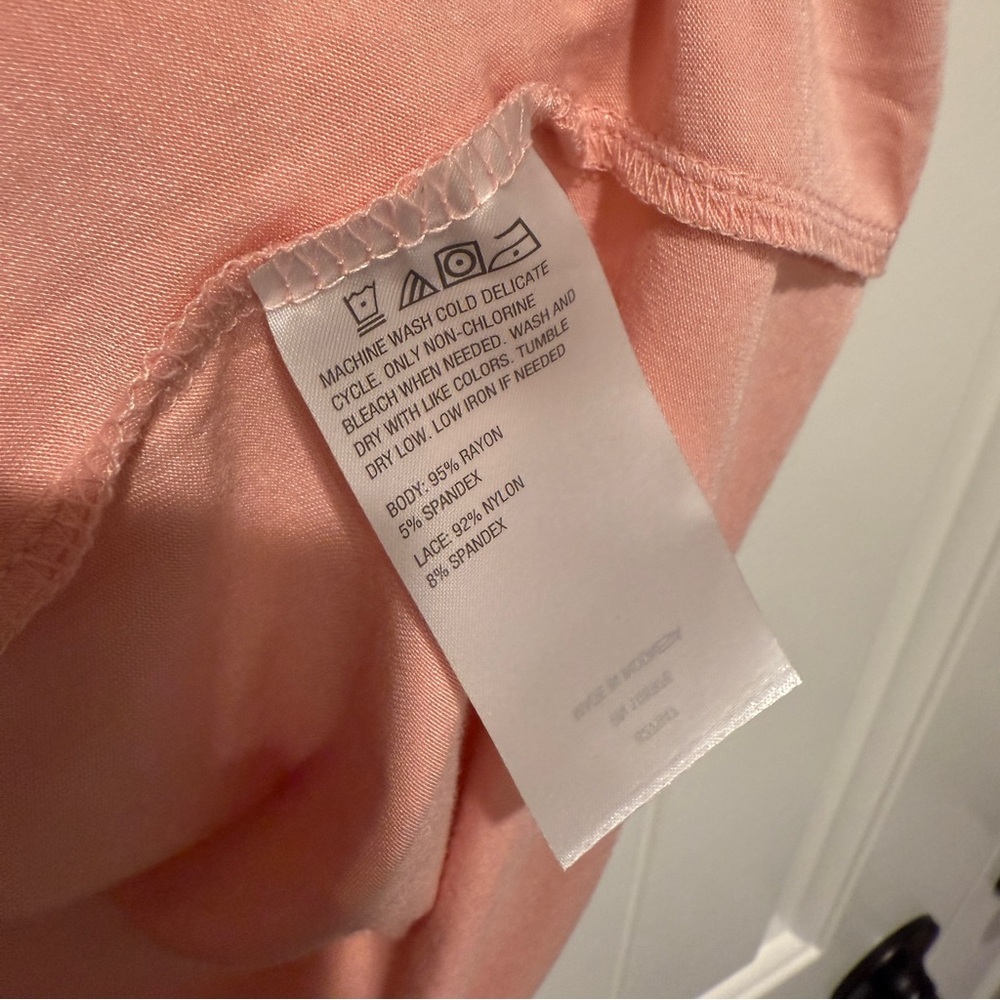 NEW Colleen Lopez Pink Lace Trim Camisole - Picture 5 of 5